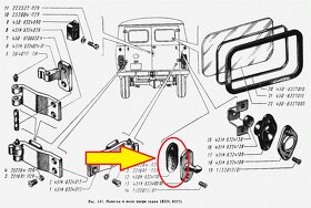 Těsnění fixátoru dveří UAZ 452 - 3