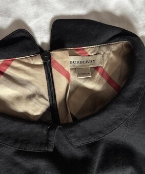 Burberry šaty – černá/sivá, 156 / XS/S - 3