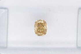 Diamant - Natural Fancy Brownish Yellow - 0,29ct - SI1 - 3