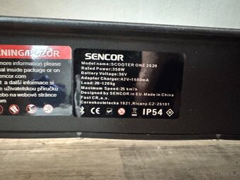 Elektrokoloběžka Sencor Scooter One 2020 - 3