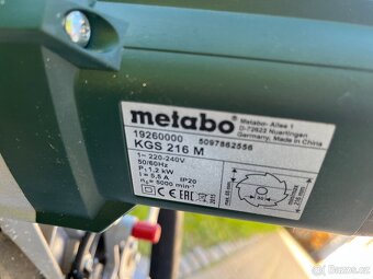 Pokosová pila Metabo KGS 216 M - 3