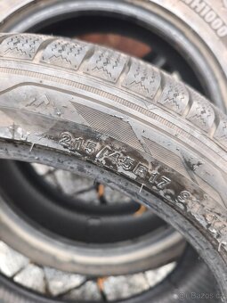 Zimní pneumatiky 215/45 R17, Dot 24, krásný vzorek - 3