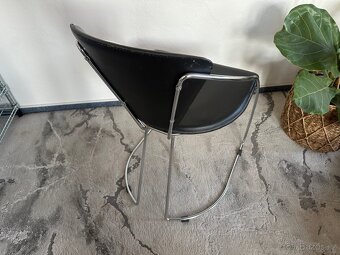 Židle chrom kuchyňská jídelní kancelářská - 3