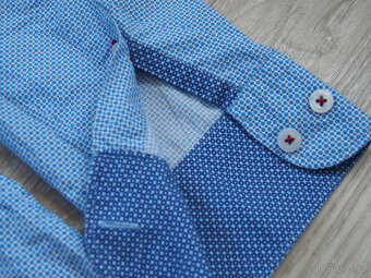 Pánská modrá košile slim fit C&A vel. M (39-40) - 3