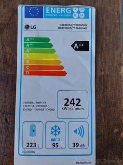 REZERVOVANO Kombinovaná chladnička LG 190 cm No Frost - 3