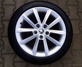Alu kola originál Škoda Octavia III 5x112 R17 Teron - 3