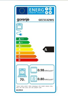 Elektrický sporák Gorenje GEC5C42WG - 3
