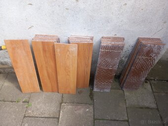 Dlažba vnitřní 600x175x8 mm - vzor medovy dub - 3