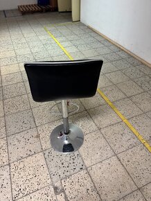 barová židle černá NOVÁ sada 2ks - 3