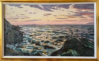 Obrovský obraz moře - Podvečer na Jadranu - Jiří Mandel ml. - 3
