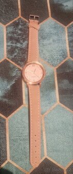 Nové dámské i dívčí hodinky Quartz růžové koženka třpytivé - 3