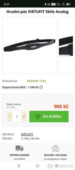 Hrudní pás virtufit analog - 3