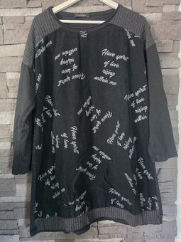 Černá volná mikina - 3