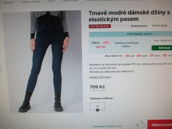 vel L-Džínové kalhoty džegíny - 3