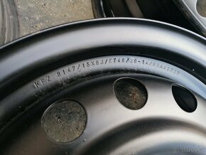 Plechové disky 15" 5X114,3 ET 47 48 Kia Hyunday - 3