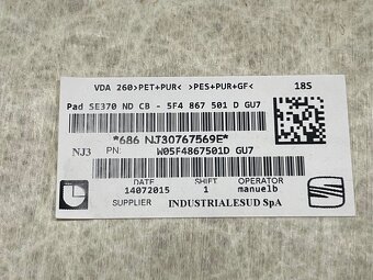 Stropnice černá 5F4867501D Seat Leon Cupra 5F r.v. 2016 - 3