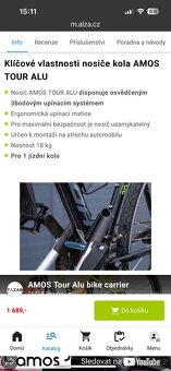 Nosič na kolo na střechu auta - 3