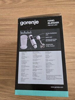 Prodám nepoužitý tyčový mixér Gorenje - 3