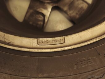 Alu kola Peugeot 16" + letní pneu Sava 205/60 R16 – sada 4 - 3