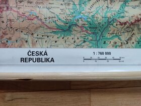 Mapa Českej republiky na stenu - 3