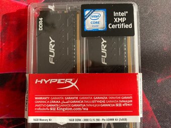 16GB kit (2x8GB) Kingston HyperX FURY DDR4 - 3