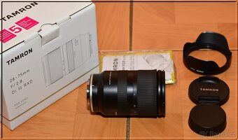 pro Sony FE -Tamron 28-75mm f/2,8 III RXD E mount - 3