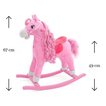 Houpací koník s melodií Milly Mally Princess pink - 3