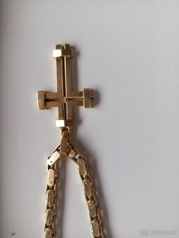 Zlatý řetěz s křížem 140,23g - 3