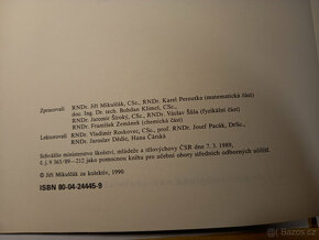 Matematické, fyzikální a chemické tabulky - 3