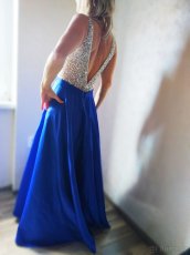 Šaty krásné modré , vel. 36-38 - 3