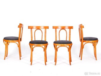 LEVNÉ přečalouněné židle TON, 4kusy. - 3