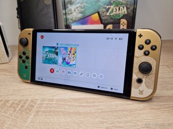 Nintendo Switch OLED Zelda + HRY a pouzdro - ZÁRUKA 1 ROK - 3