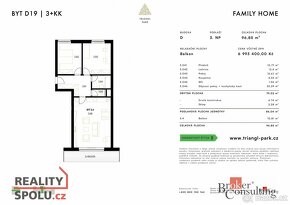 Prodej, byty/3+kk, 96.85 m2, Goldscheiderova, Jižní Předměst - 3