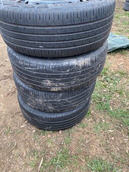 Plechové disky 15” 5x100 a letní pneu 195/55/R15 - 3