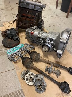 Malotraktor - s vlečkou, motor Wartburg, náhradní díly - 3