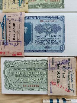 Bankovky 1953, 1961 unc stav - 3