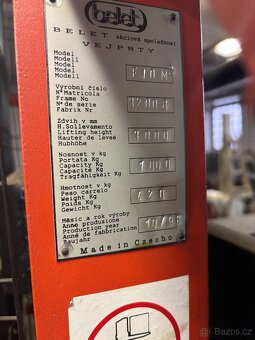 Elektrický paletový vozík, 1t - 3