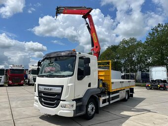 DAF LF 230 - valník s hydraulickou rukou Palfinger - 3