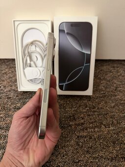 Apple iPhone 16 Pro 1tb White. Zaruka, 93% baterie, top stav - 3