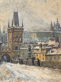 Obraz zimní Praha - 3