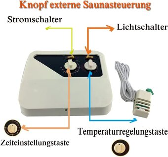 Externí saunový regulátor (380 V) - manuální - 3