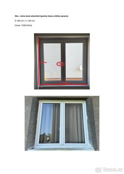 Prodám dvouvrstvá, bílá plastová okna - 3