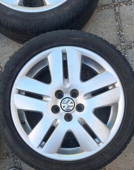 Alu kola vw 5x100 6,5j et43 pneu 205/45/16 - 3
