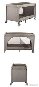MELINDA cestovní postýlka Bomimi Grey melange - 3