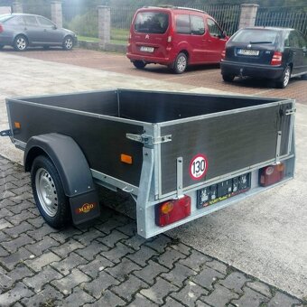 Přívěsný vozík 750Kg, 2,06m x1,26,zesílená náprava na 1350Kg - 3