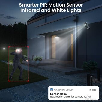 Venkovní bezdrátová WiFi kamera Galayou R2 Pro - 3