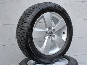 Zimní orig alu kola Škoda Scala Bridg. 195/60/16 vzorek 8mm - 3