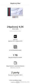 Apple iMac 24 M1 stříbrný, 8GB RAM, 256GB + příslušenství - 3