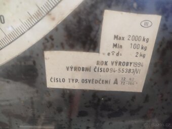 Průmyslová váha TONAVA 2t - 3