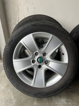Alu kola Škoda R16 + Letní pneu 205/55 BARUM - 3